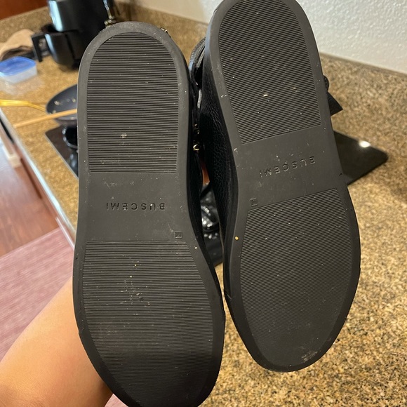 Buscemi Men's 100mm High-Top Leather Sneakers with Padlock - Picture 10 of 12